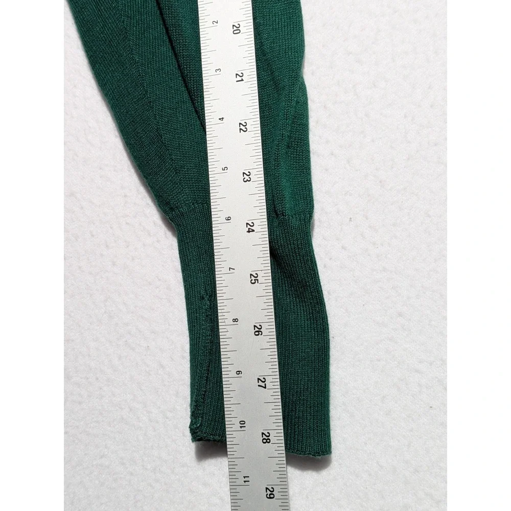 VTG‎ Slazenger V Neck Golf Sweater Green Cotton Rochester Country Club Medium